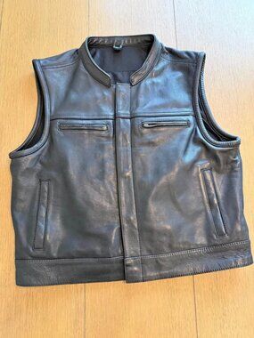 First Manufacturing Company (FMC) Leather Vest - Harley Motorcycles